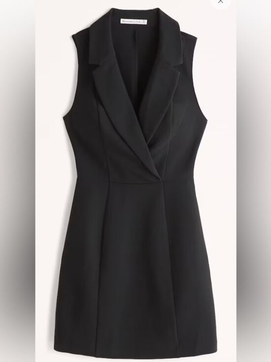 Abercrombie & Fitch Dresses & Skirts - ABERCROMBIE & FITCH sleeveless blazer mini dress in black (M)